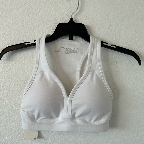 Beyond Yoga Spacedye Lift your spirit White Sports Bra Size XS - Picture 1 of 6